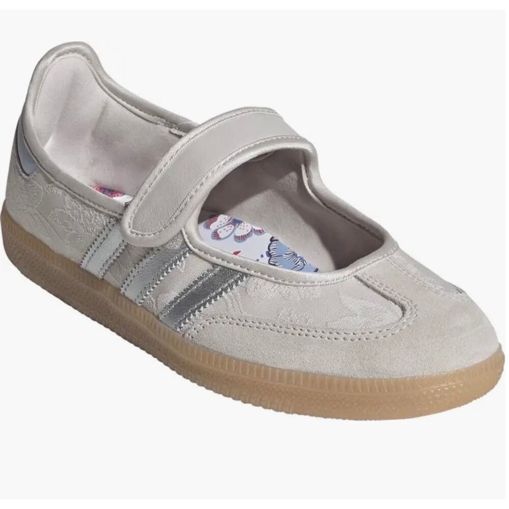 NEW ADIDAS Liberty London Women's 7 Samba Jane IH6978 Chalk / Silver